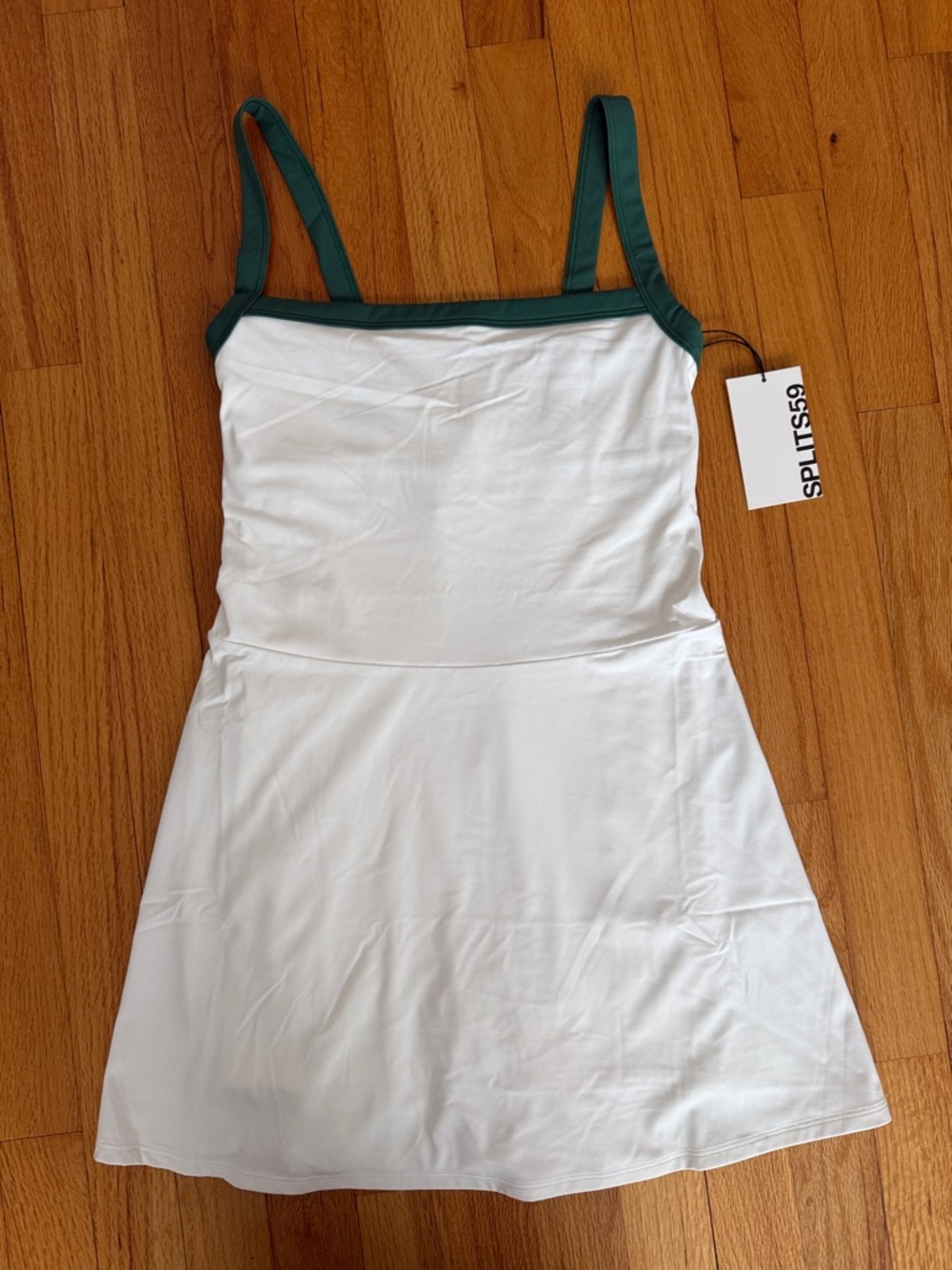 Splits59 Monah Rigor Dress with Green Trim
